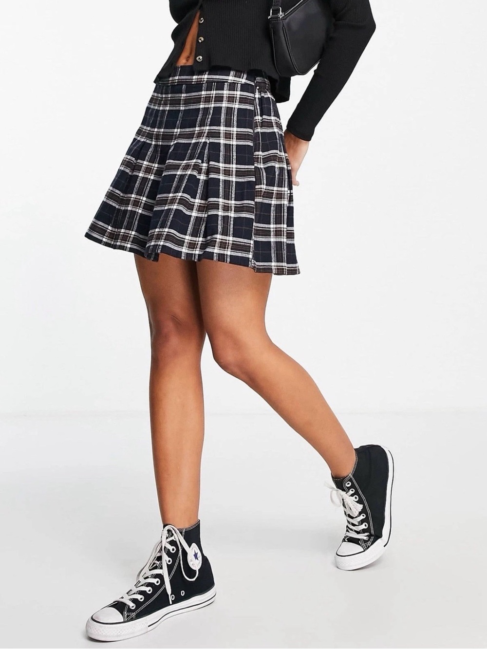 Hollister Ultra High Rise Plaid Skirt